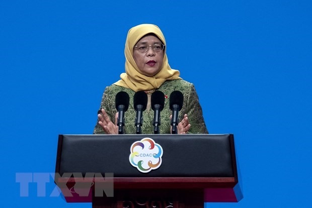 Tổng thống Singapore Halimah Yacob. Ảnh: TTXVN