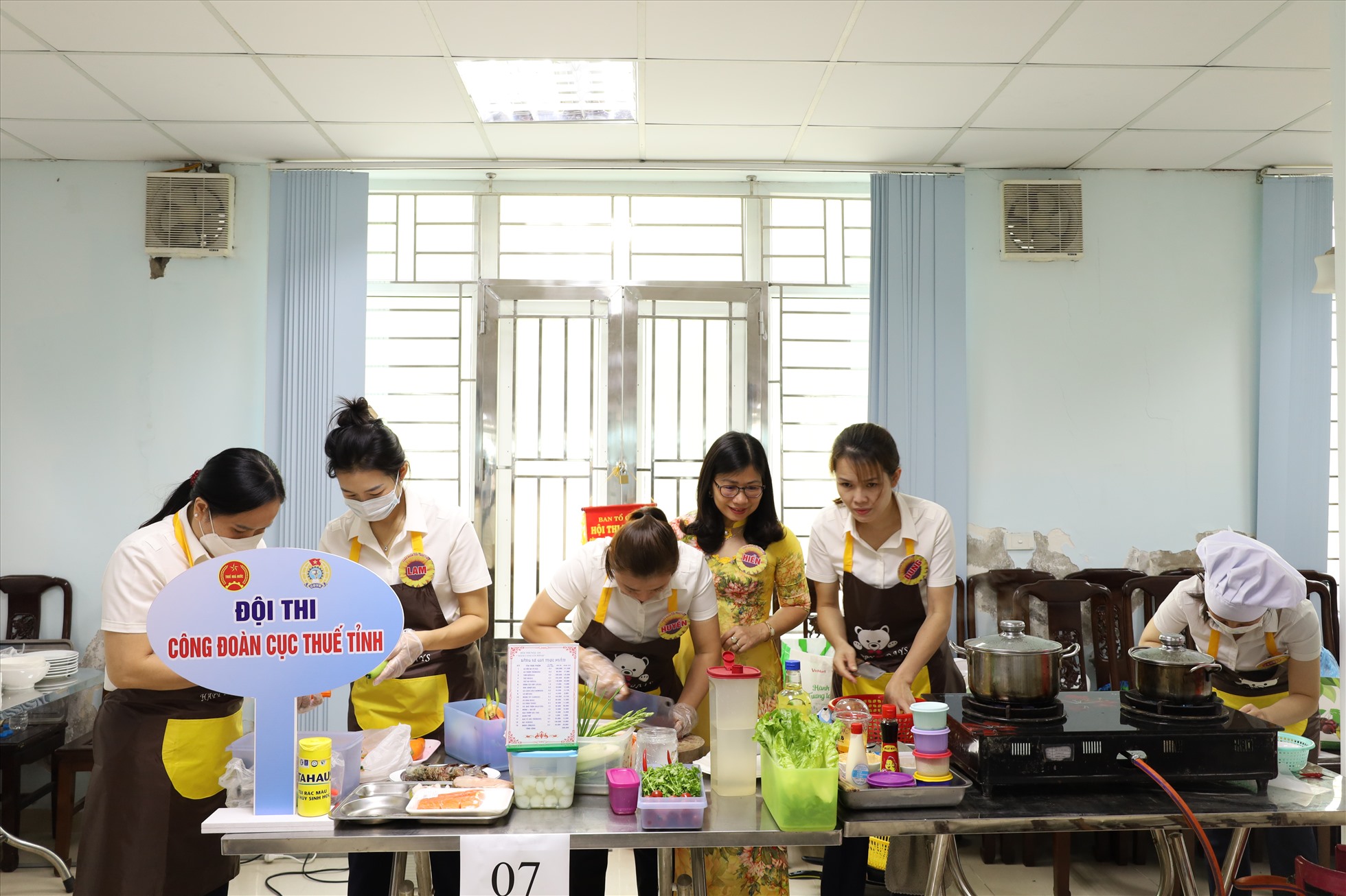 Phần thi của Đội thi Công đoàn Cục thuế tỉnh.