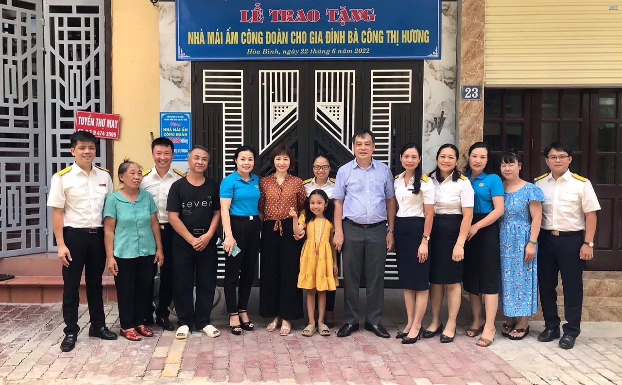 Những ngôi nhà "Mái ấm công đoàn" đã tiếp thêm động lực cho người lao động yên tâm công tác. Ảnh: ĐVCC