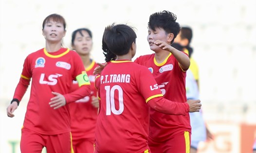 Đội nữ TPHCM I tiếp tục dẫn đầu Giải nữ vô địch quốc gia - Cúp Thái Sơn Bắc 2022 sau vòng 11. Ảnh: VFF