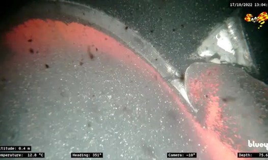 Đường ống Nord Stream 1 bị hư hại. Ảnh cắt từ video