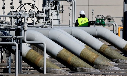 Đường ống dẫn khí Nord Stream 1 đoạn ở Lubmin, Đức. Ảnh: Hannibal Hanschke