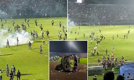 Bóng đá Indonesia rúng động với vụ việc khiến hơn 120 người thiệt mạng. Ảnh: Daily Star