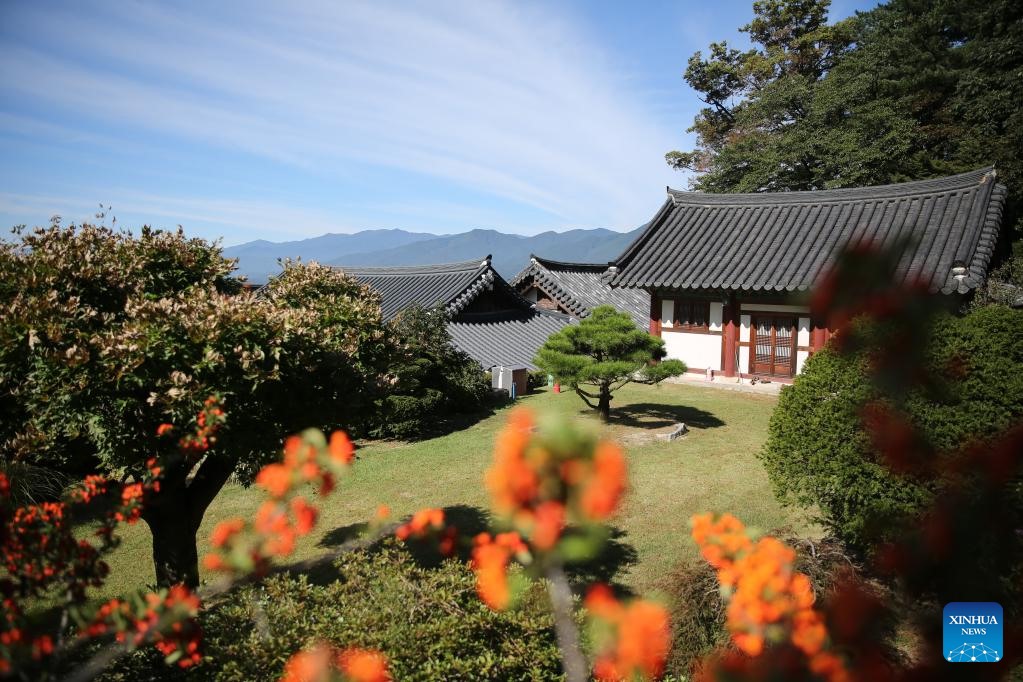 Chùa Buseoksa tọa lạc trên một ngọn núi ở thành phố Yeongju, tỉnh Gyeongsang Bắc, Hàn Quốc là một ngôi chùa đẹp và cổ kính. Ảnh: Xinhua