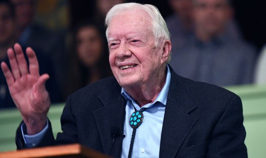 Cựu Tổng thống Mỹ Jimmy Carter trong một bức ảnh năm 2019. Ảnh: Getty