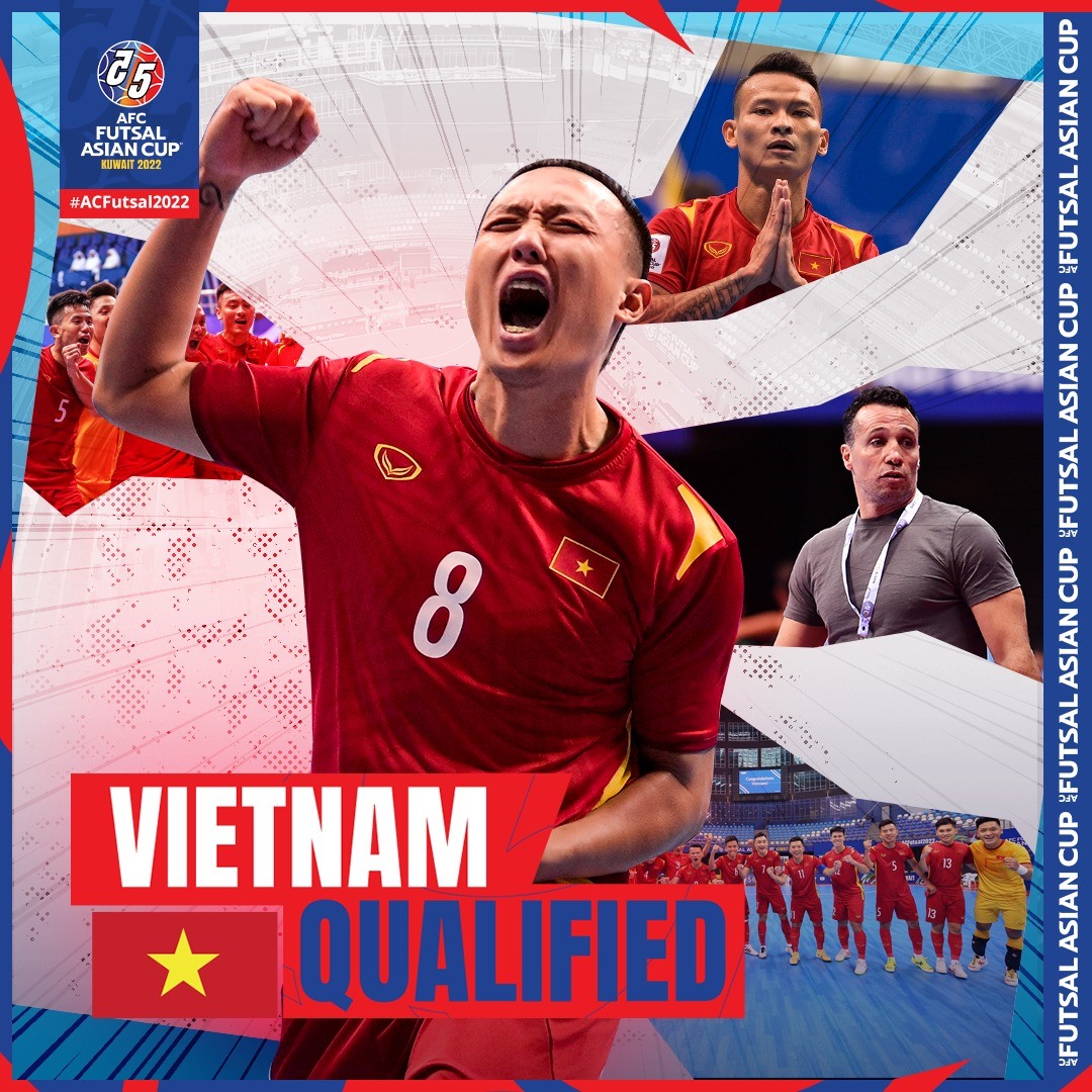 Bảng xếp hạng giải futsal Châu Á 2022: Futsal Việt Nam giành ngôi nhì bảng