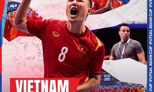 Tuyển futsal Việt Nam giành vé vào tứ kết. Ảnh: AFC