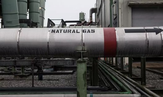 Đường ống dẫn khí đốt tại nhà máy điện Afam VI ở Port Harcourt, Nigeria năm 2015. Ảnh: AFP