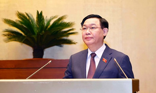 Chủ tịch Quốc hội Vương Đình Huệ phát biểu khai mạc Kỳ họp 4, Quốc hội khoá XV.