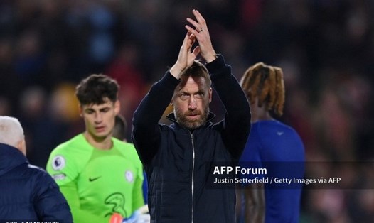 Graham Potter đang cảm nhận nhiều khó khăn hơn tại Chelsea. Ảnh: AFP