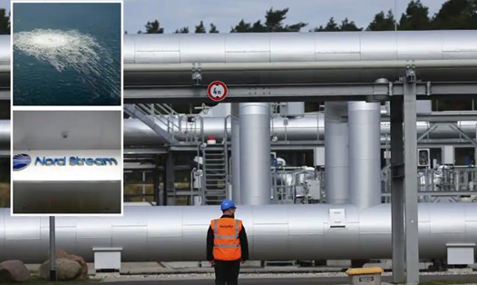 Đường ống dẫn khí Nord Stream từ Nga sang EU bị hư hại, hiện ngừng hoạt động. Ảnh: AFP