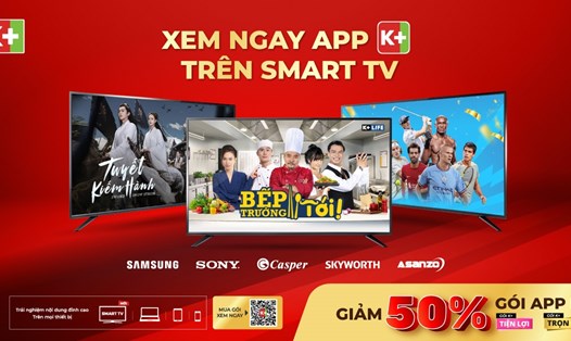 App K+ trở thành ứng dụng mặc định trên các thương hiệu Smart TV hàng đầu.