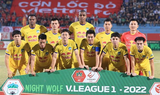 Hoàng Anh Gia Lai xuống vị trí thứ 8 sau vòng 20 V.League 2022. Ảnh: VPF