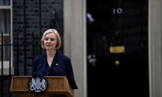 Bà Liz Truss thông báo từ chức Thủ tướng Anh ngày 20.10. Ảnh chụp màn hình
