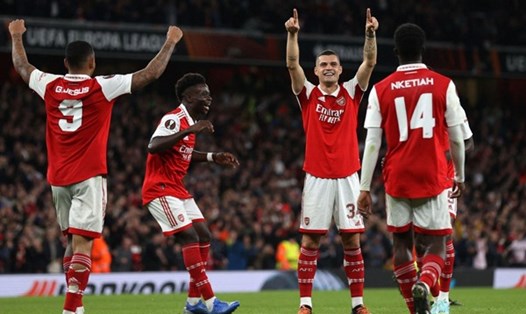 Arsenal là đội thứ hai toàn thắng 4 trận tại vòng bảng Europa League mùa này. Ảnh: AFP