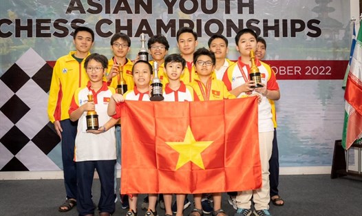 Cờ vua Việt Nam giành 69 huy chương tại giải vô địch trẻ Châu Á 2022. Ảnh: Minh Châu