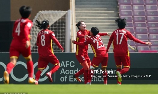 Tuyển nữ Việt Nam sẽ xác định được những đối thủ sẽ gặp tại World Cup 2023 vào hôm nay 22.10. Ảnh: AFP