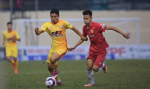 Câu lạc bộ Nam Định tiếp đón Thanh Hóa trên sân nhà tại vòng 21 V.League 2022. Ảnh: VPF