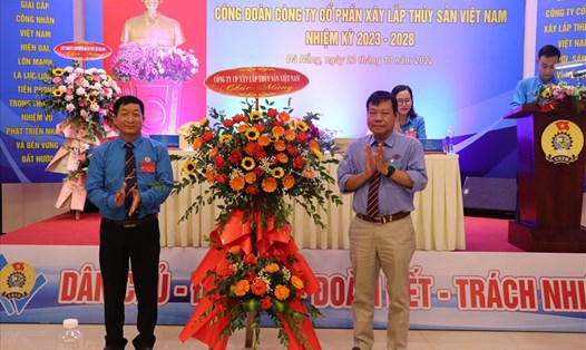 Công đoàn Công ty cổ phần xây lắp Thủy sản Việt Nam (quận Ngũ Hành Sơn, TP Đà Nẵng) tổ chức Đại hội Công đoàn lần thứ IV nhiệm kỳ 2023-2028.