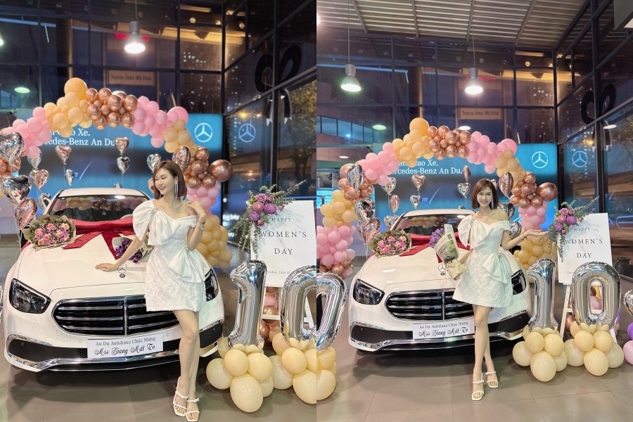 Ô tô mới tậu của Hương Giang. Ảnh: NSCC.