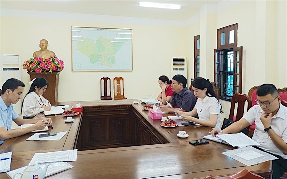 Quang cảnh buổi làm việc. Ảnh: CĐTN