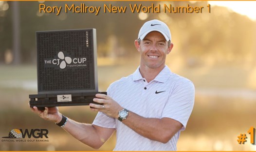 Rory McIlroy trở lại vị trí số 1 thế giới làng golf chuyên nghiệp. Ảnh: OWGR