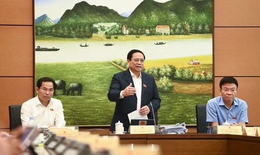 Thủ tướng Chính phủ Phạm Minh Chính phát biểu tại phiên thảo luận.
