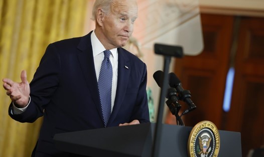 Tổng thống Mỹ Joe Biden phát biểu trong một sự kiện tại Nhà Trắng ngày 24.10.2022. Ảnh: AFP