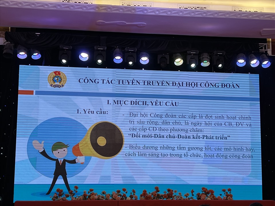 Liên đoàn Lao động Thành phố Hà Nội triển khai công tác tuyên truyền Đại hội Công đoàn với những nội dung cụ thể để đội ngũ cán bộ tuyên giáo nắm bắt, triển khai hiệu quả ở cơ sở. Ảnh: L.Nguyên