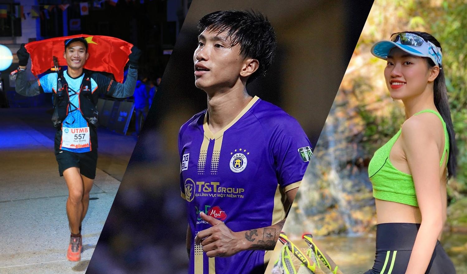 Chân dung 3 Đại sứ UpRace 2022 (từ trái sang): Quang Trần, Đoàn Văn Hậu, Đoàn Thu Thủy. Ảnh: Thu Vân