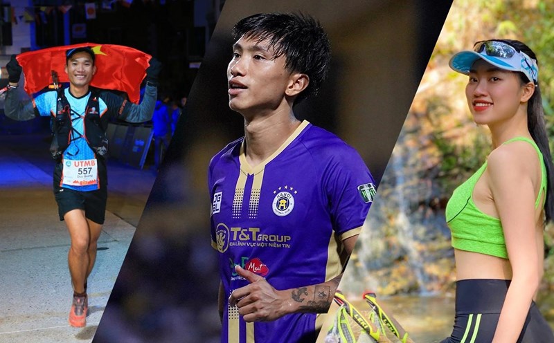 Chân dung 3 Đại sứ UpRace 2022 (từ trái sang): Quang Trần, Đoàn Văn Hậu, Đoàn Thu Thủy. Ảnh: Thu Vân