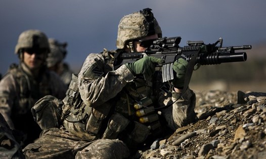 Lính Mỹ thuộc Sư đoàn Dù 101. Ảnh: AFP