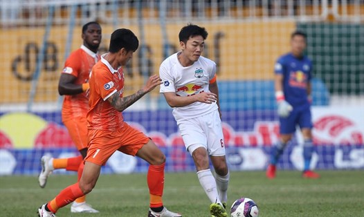 Hoàng Anh Gia Lai gặp Bình Định tại vòng 22 V.League 2022. Ảnh: VPF