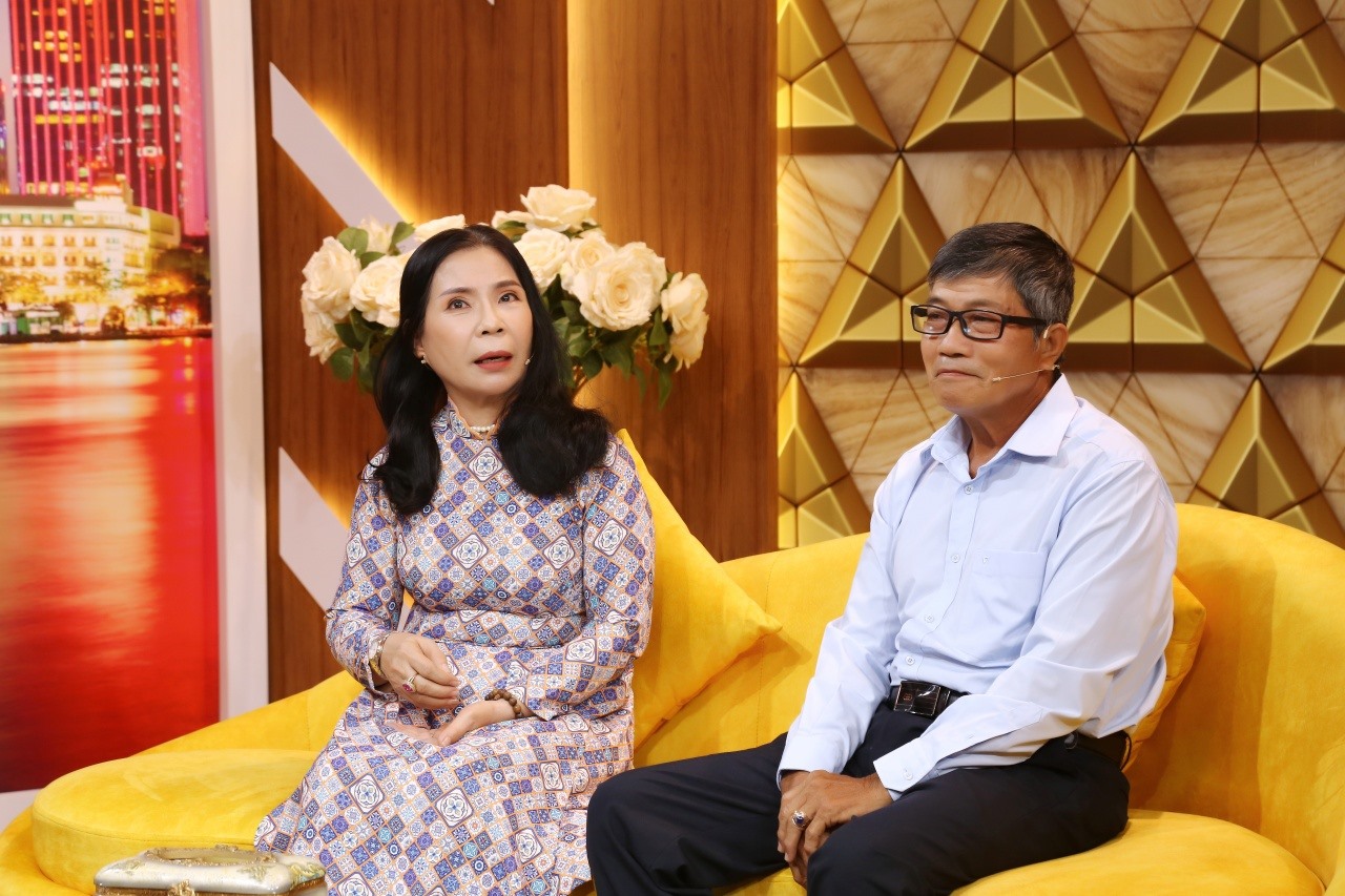 Vợ chồng chị Nguyệt tại "Thuận vợ thuận chồng". Ảnh: NSX.