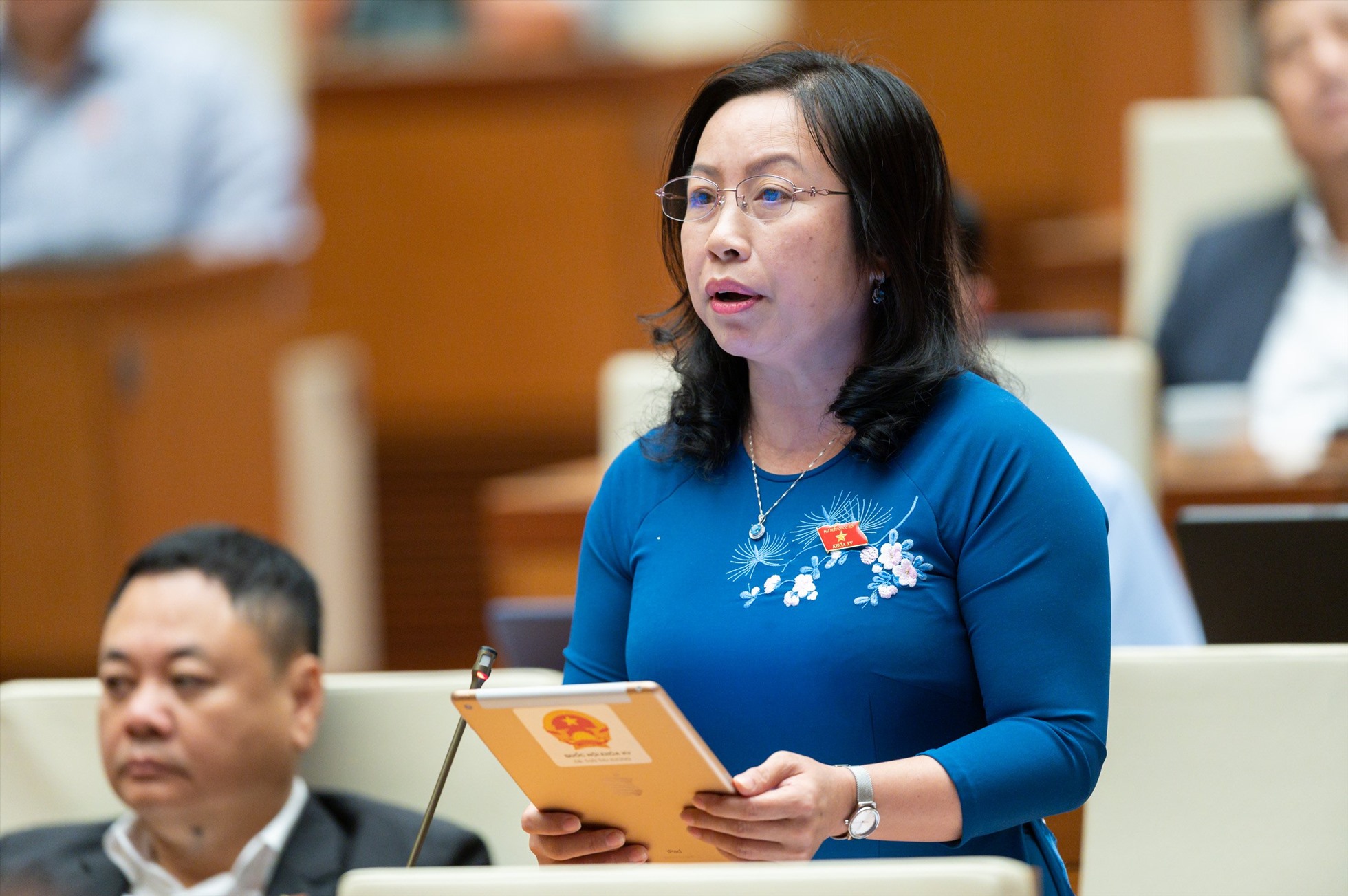 Đại biểu Quốc hội Thái Thu Xương (đoàn Hậu Giang) phát biểu thảo luận