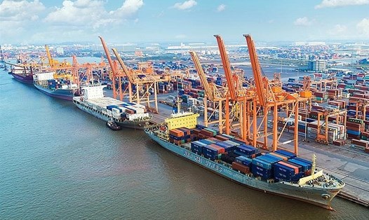 Hải Phòng xem xét giảm 50% phí hạ tầng cảng biển. Ảnh GT