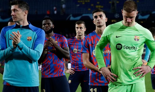 Barca nhận vé đá play-off Europa League từ trước khi trận đấu với Bayern diễn ra. Ảnh: AFP