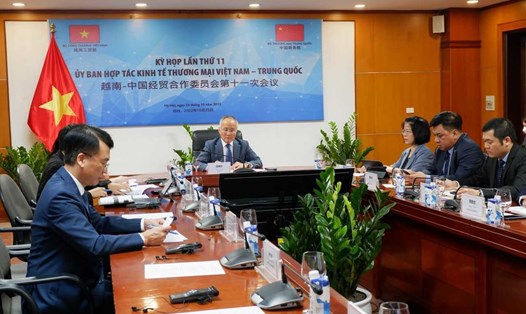 Bộ Công Thương phối hợp với Bộ Thương mại Trung Quốc tổ chức Kỳ họp lần thứ 11 Ủy ban Hợp tác kinh tế thương mại Việt Nam - Trung Quốc theo hình thức trực tuyến. Ảnh: Bộ CÔNG THƯƠNG
