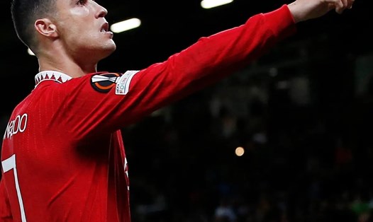Ronaldo ghi bàn và Man United chiến thắng. Ảnh: AFP