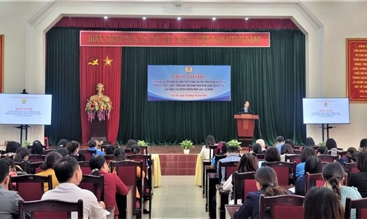 Lớp tuyên truyền chính sách về bảo hiểm tại huyện Thạch An. Ảnh: Thùy Dương