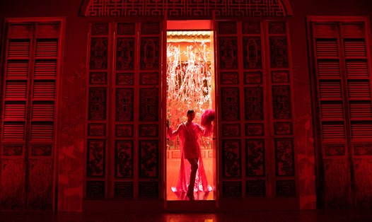 Show thời trang "An" gây ấn tượng mạnh mẽ cho khán giả Hà Nội trong một không gian đậm nét hoài cổ của văn hóa Á Đông. Ảnh: kiêng Cận Team