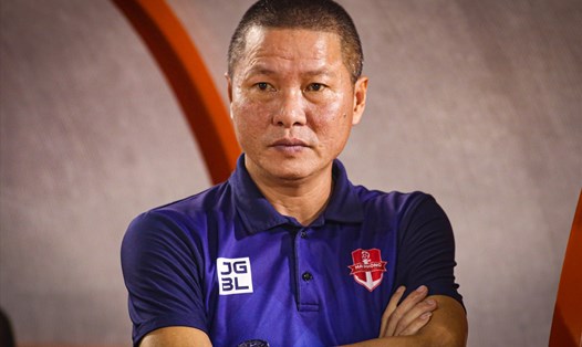 Huấn luyện viên Chu Đình Nghiêm đánh giá cao Hà Nội FC trong cuộc đua vô địch. Ảnh: Thanh Vũ