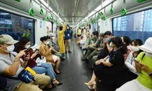 Đường sắt Cát Linh-Hà Đông vận chuyển gần 7,2 triệu lượt hành khách. Ảnh GT