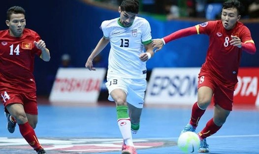 Tuyển futsal Việt Nam có rất ít hy vọng chiến thắng trước tuyển futsal Iran. Ảnh: Quang Thắng