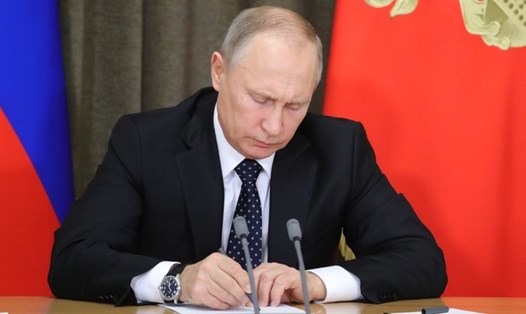Tổng thống Nga Vladimir Putin. Ảnh: Mikhail Klimentyev