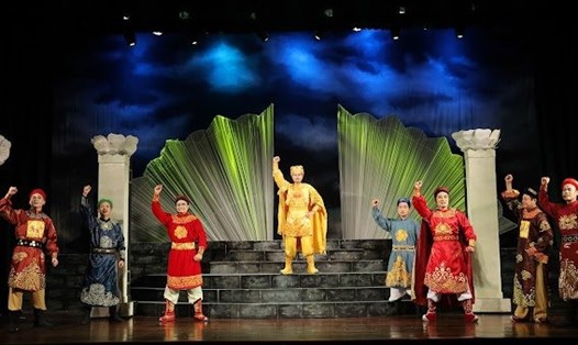 Vở “Trung trinh liệt nữ” của Nhà hát Chèo Hà Nội xuất sắc đoạt nhiều huy chương tại LH Sân khấu Thủ đô 2022. Ảnh: BTC