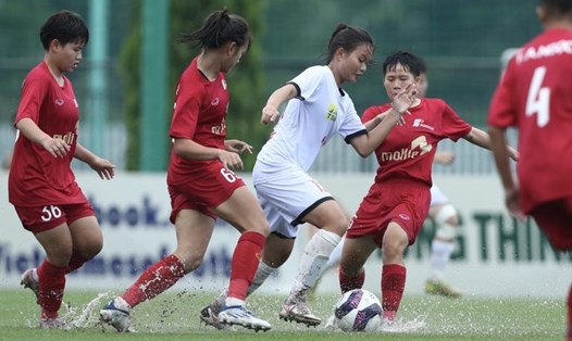 Phong Phú Hà Nam vô địch lượt đi giải U16 nữ VĐ vô địch Quốc gia 2022 Ảnh: VFF