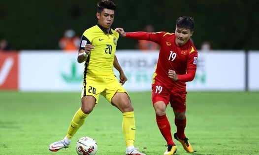 Tuyển Malaysia từng thua tuyển Việt Nam 0-3 tại vòng bảng AFF Cup 2020. Ảnh: AFP