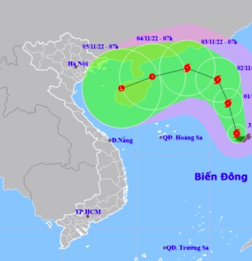 Tin bão mới nhất: Bão số 7 sẽ mạnh nhất vào ngày mai, giật cấp 14