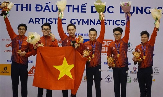 Đội tuyển TDDC Việt Nam tại SEA Games 31. Ảnh: Đăng Văn